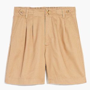 NWT Madewell - Midmont Pleated Shorts: TENCEL™ Lyocell Edition - 14 - Seed Khaki